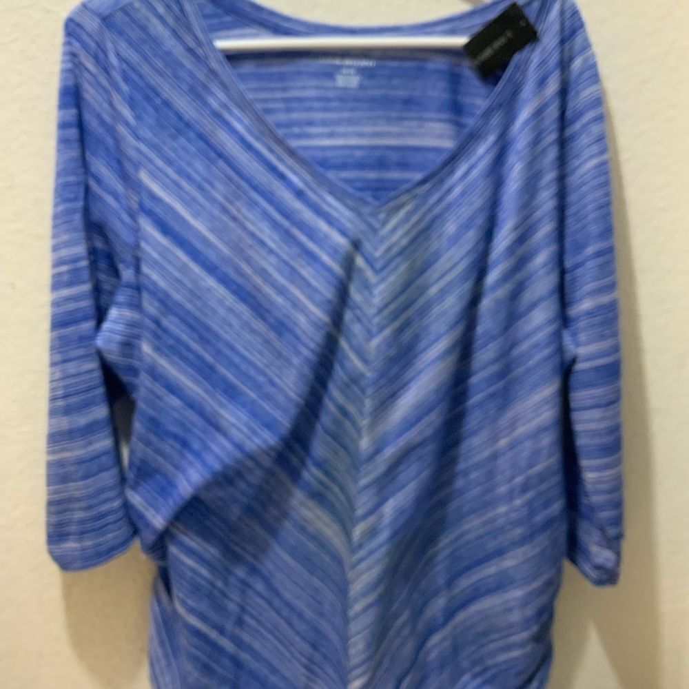 Lane Bryant blue top 3/4 Sleeve Size 18/20 NWT